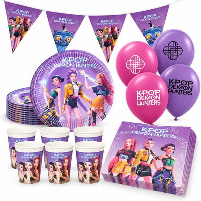 K-pop, kalaspaket med dekorationer, 16 gäster