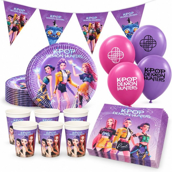 K-pop, kalaspaket med dekorationer, 16 gäster