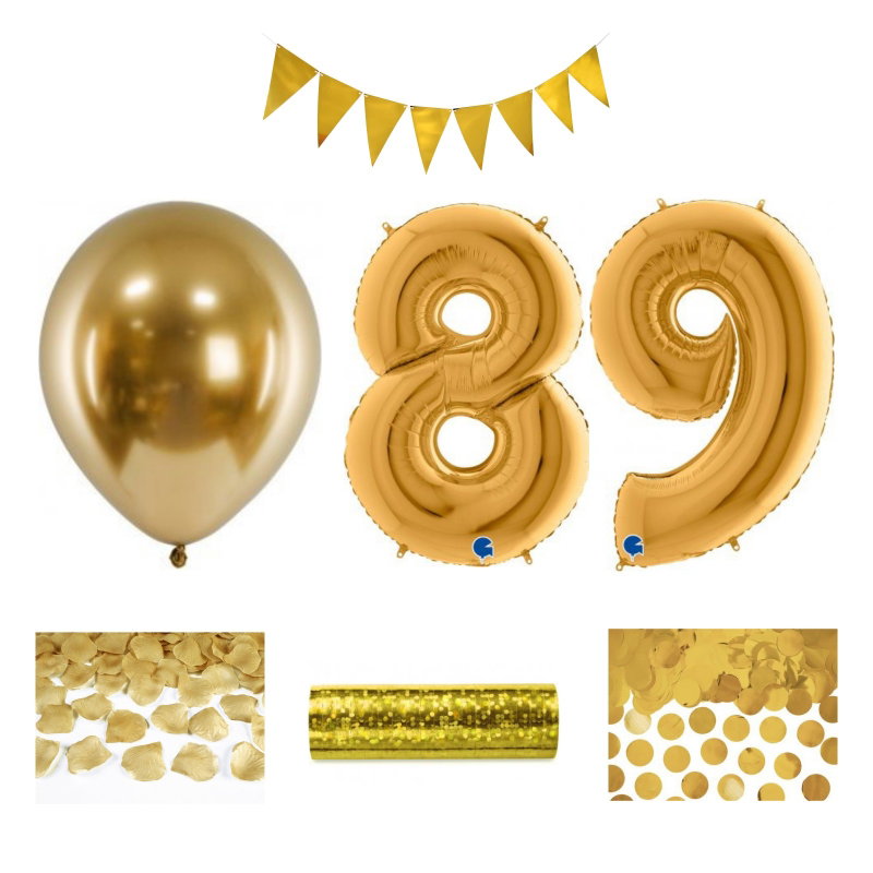 89-års festpaket, Guld, Stor – sammansatt produktbild