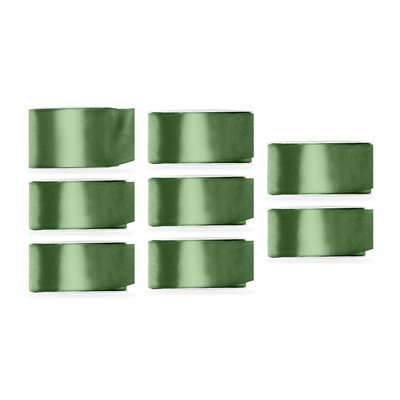 Satinbandspaket – Salvia – 8 rullar – hela paketet