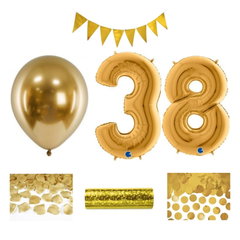 38-årsfest – festpaket i guld