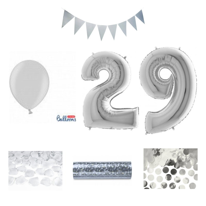 29-års festpaket, Silver, Stor – sammansatt produktbild