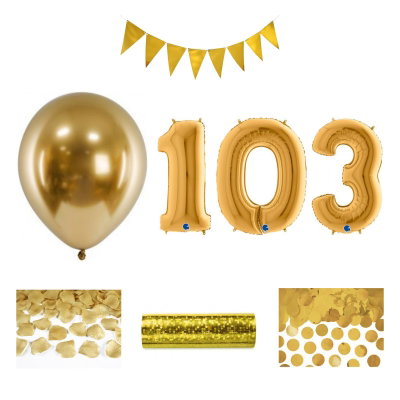 103-års festpaket, Guld, Stor – sammansatt produktbild
