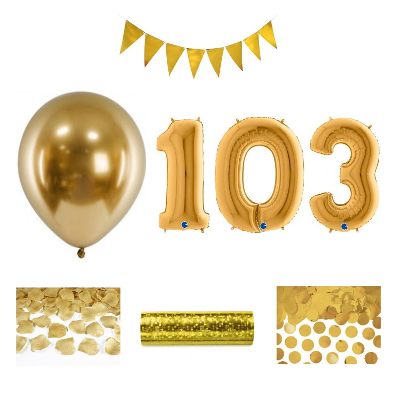 103-års festpaket, Guld, Stor – sammansatt produktbild