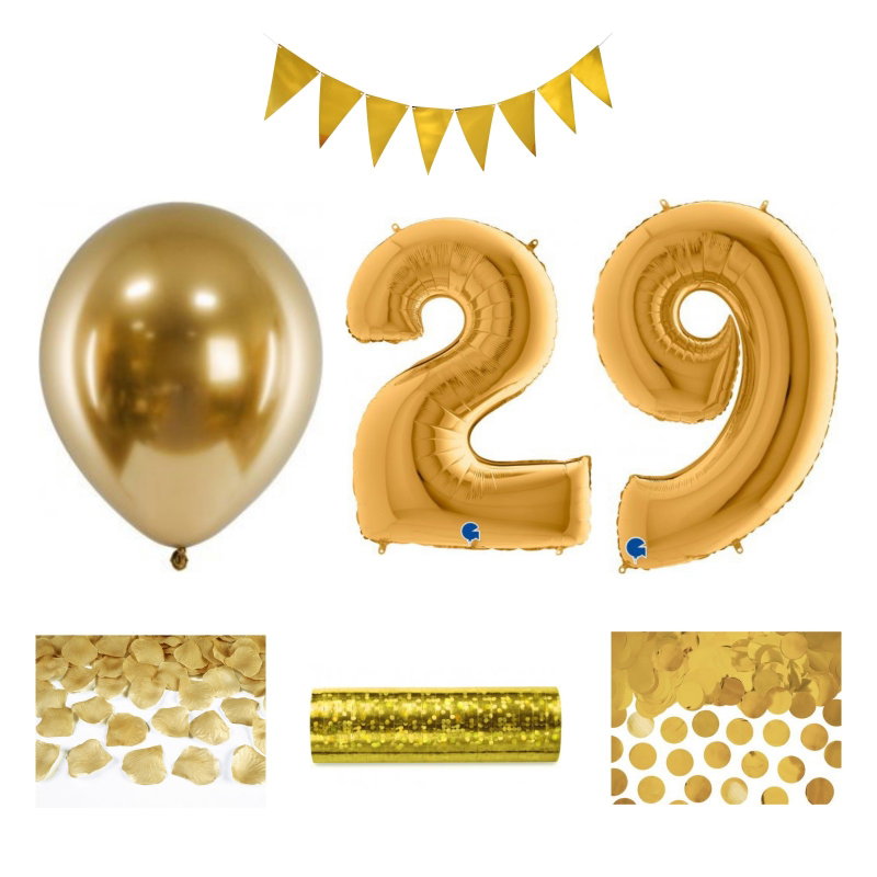 29-års festpaket, Guld, Stor – sammansatt produktbild