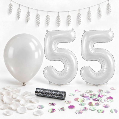 55-års festpaket, Vitt, Stor – paketets samlade innehåll