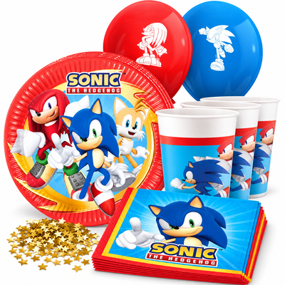 Sonic – kalaspaket för 8 gäster – samlad paketbild