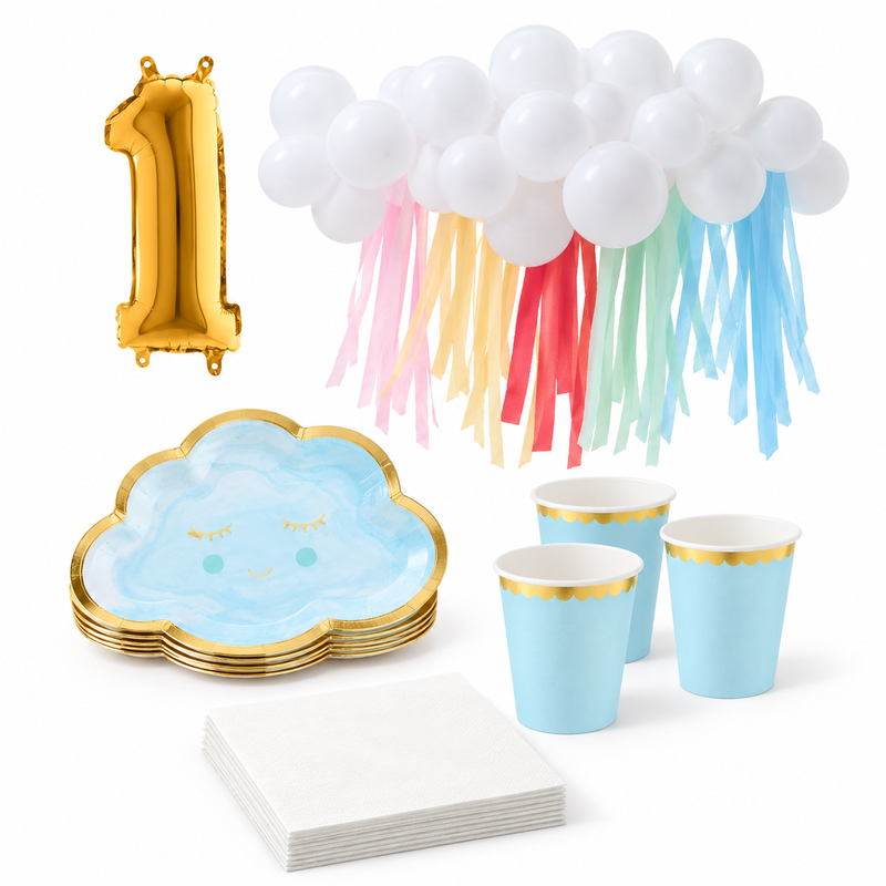 1-årskalas, Molnkalas, kalaspaket, 6 gäster – paketets produkter