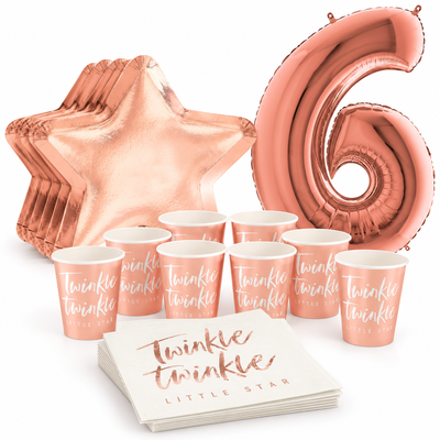 6-årskalas, Twinkle, kalaspaket, 8 gäster – samlat paketinnehåll