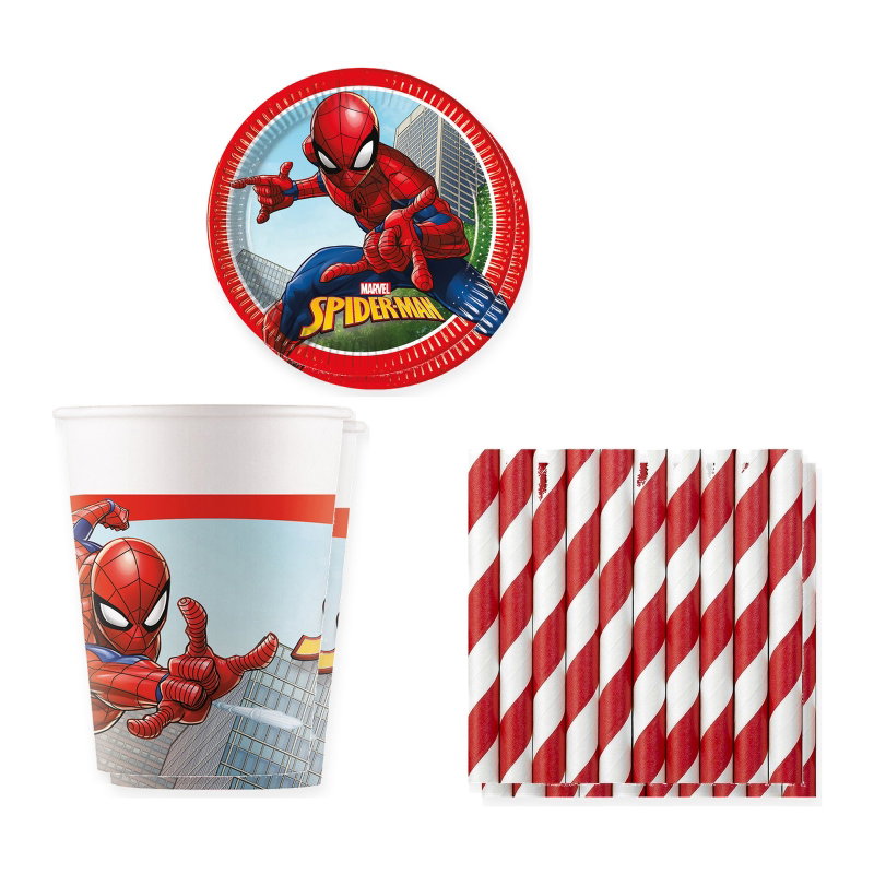 Spiderman – dukningspaket för 16 gäster