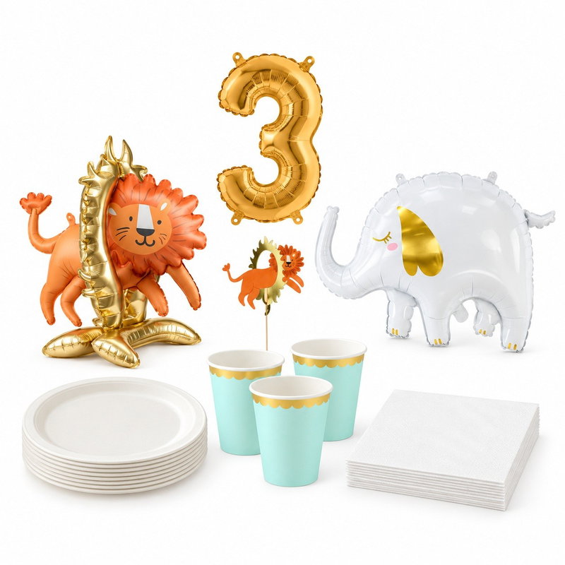 3-årskalas, Safarikalas, kalaspaket, 6 gäster – paketets produkter