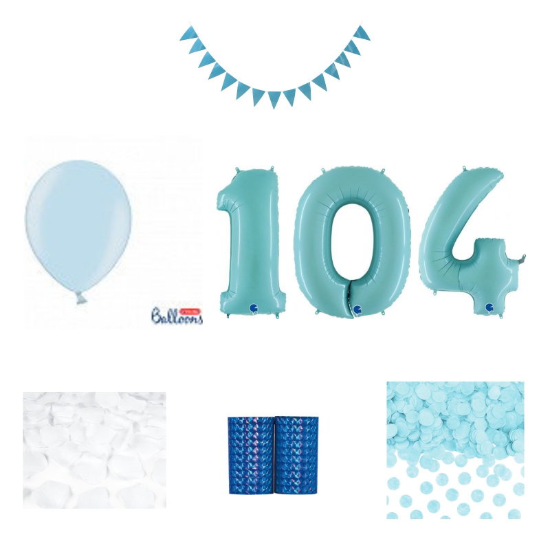 104-års festpaket, Blått, Stor – sammansatt produktbild