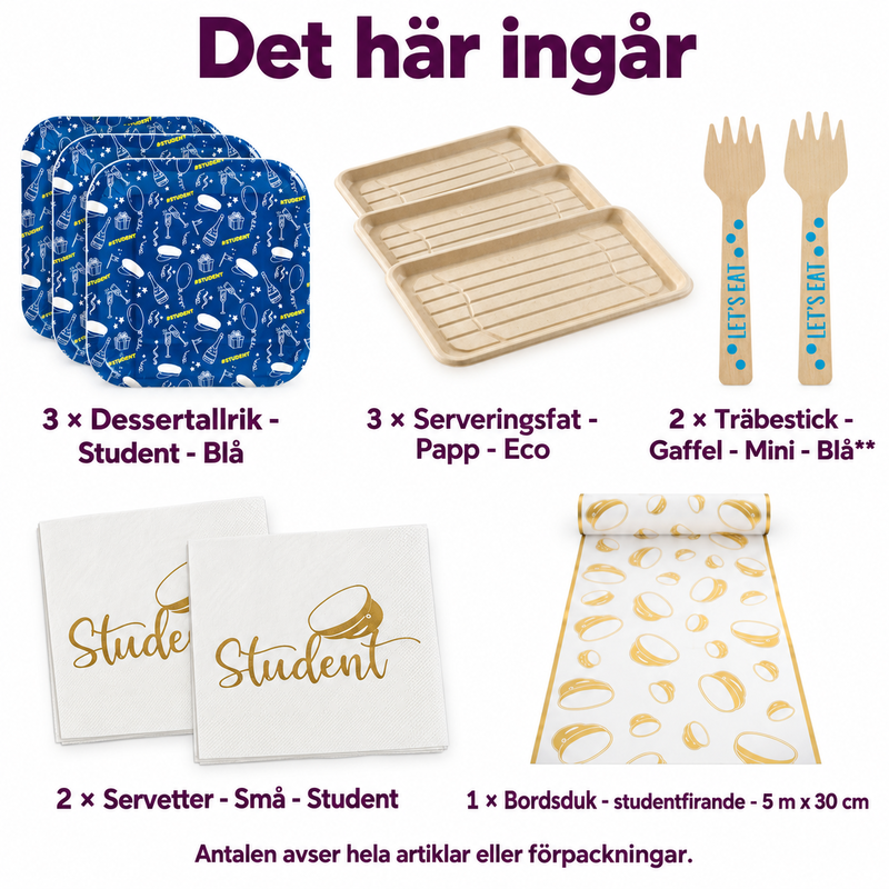 Det här ingår i Studentens tre söta favoriter – provsmakning för åtta