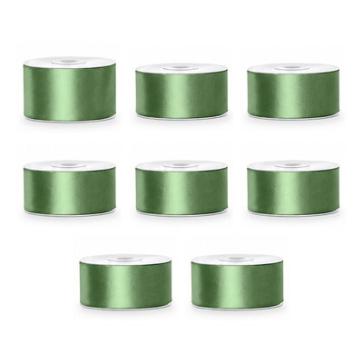 Satinbandspaket – Salvia – 8 rullar – hela paketet