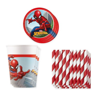 Spiderman – dukningspaket för 24 gäster