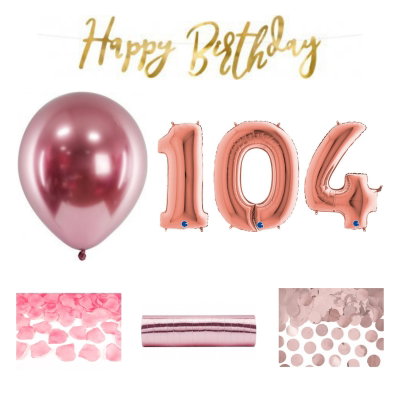 104-års festpaket, Roséguld, Stor – sammansatt produktbild