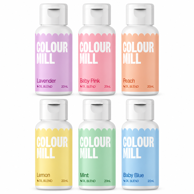 Pastell, 6 flaskor Colour Mill Oil Blend à 20 ml