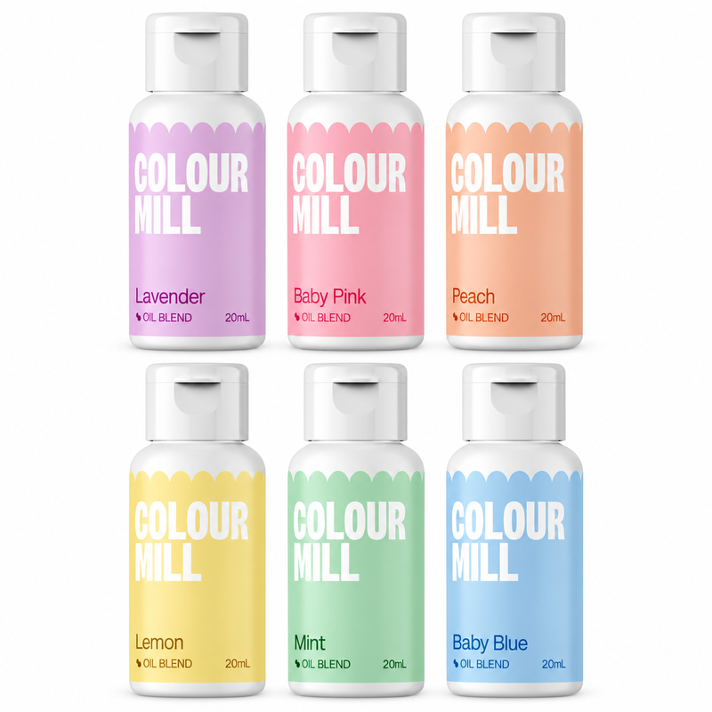 Pastell, 6 flaskor Colour Mill Oil Blend à 20 ml