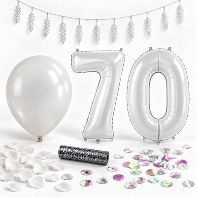 70-års festpaket, Vitt, Stor – paketets samlade innehåll
