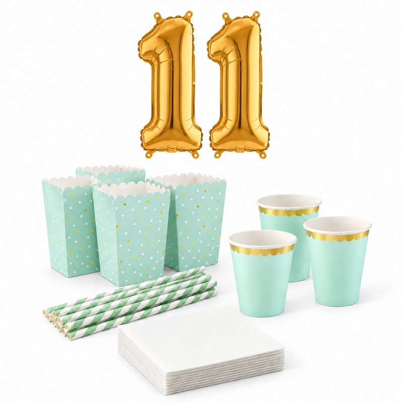 11-årskalas, Filmkväll, serveringspaket, 6 gäster – paketets produkter