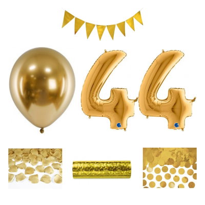 44-års festpaket, Guld, Stor – sammansatt produktbild
