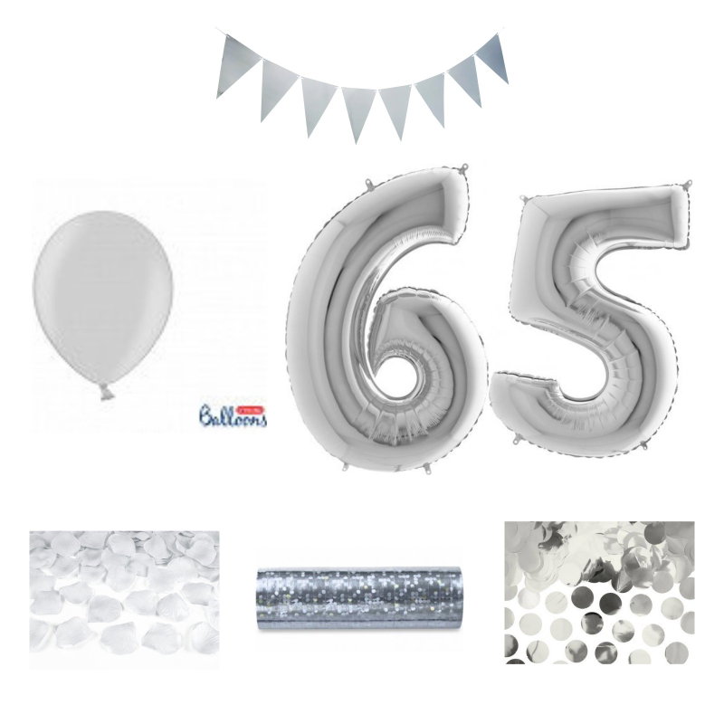 65-års festpaket, Silver, Stor – sammansatt produktbild