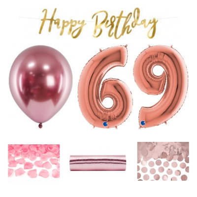 69-års festpaket, Roséguld, Stor – sammansatt produktbild