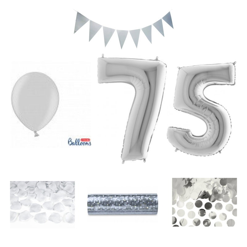 75-års festpaket, Silver, Stor – sammansatt produktbild