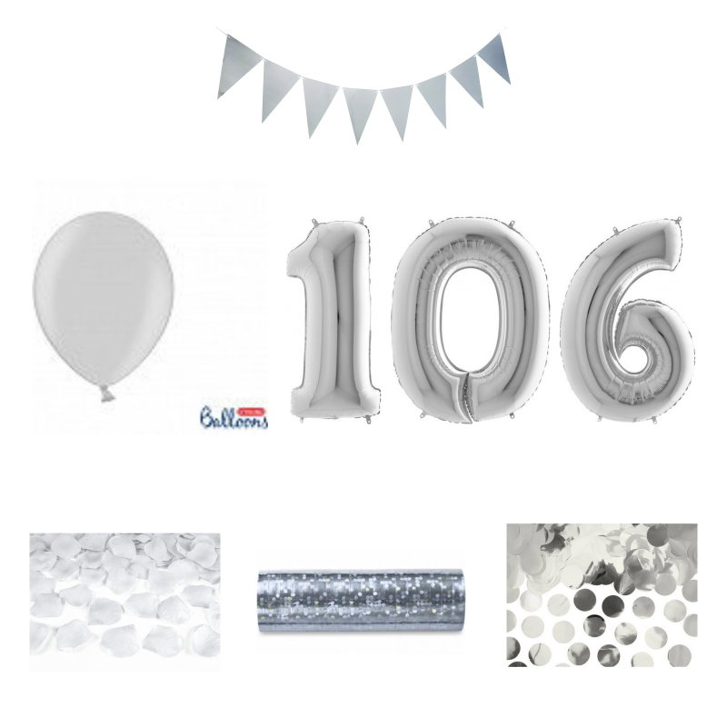 106-års festpaket, Silver, Stor – sammansatt produktbild