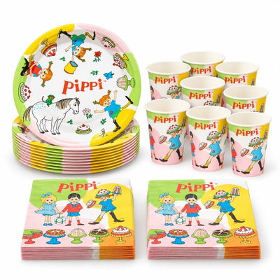 Pippi Långstrump, dukningspaket, 24 gäster