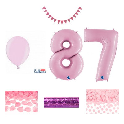 87-års festpaket, Rosa, Stor – sammansatt produktbild