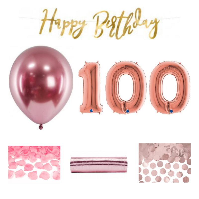 100-års festpaket, Roséguld, Stor – sammansatt produktbild