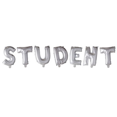 Folieballong - Student - Silver