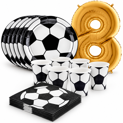 8-årskalas, Fotboll, kalaspaket, 6 gäster – samlat paketinnehåll