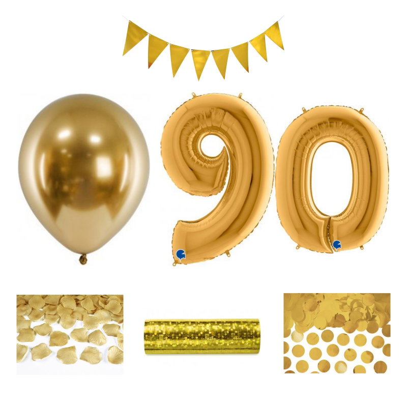 90-års festpaket, Guld, Stor – sammansatt produktbild