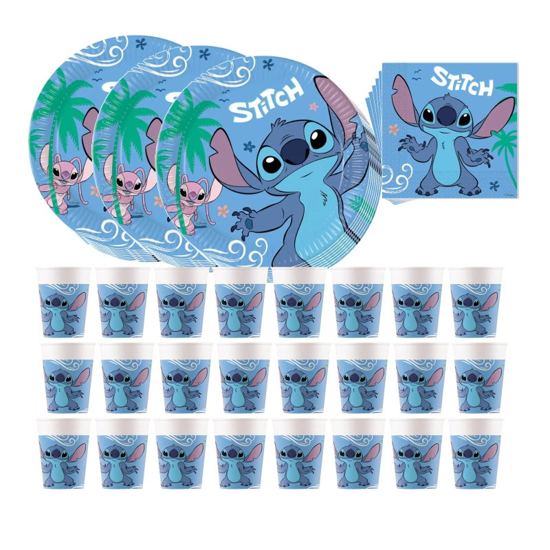 Stitch & Angel – dukningspaket för 24 gäster – paketets produkter