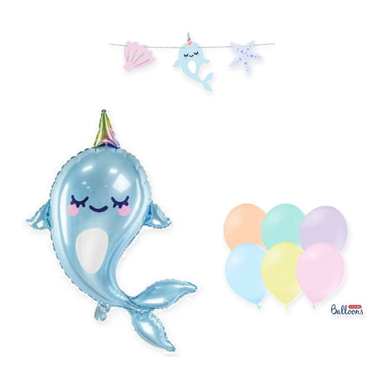 Narwhal – dekorationspaket utan dukning