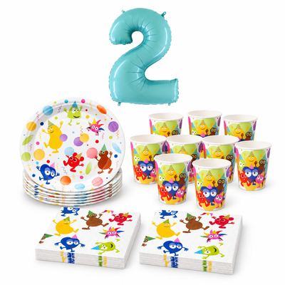 2-årskalas, Babblarna, kalaspaket, 24 gäster – produktbild