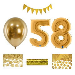 58-årsfest – festpaket i guld