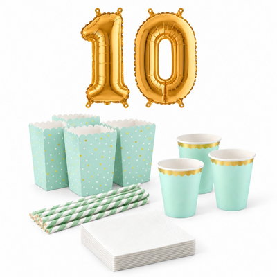 10-årskalas, Filmkväll, serveringspaket, 6 gäster – paketets produkter