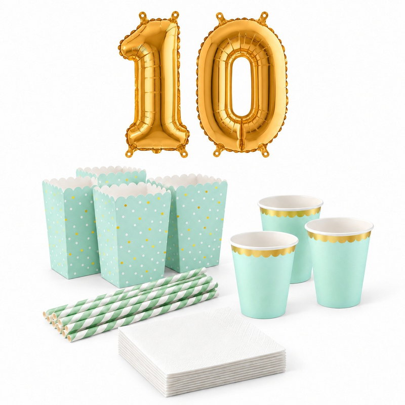 10-årskalas, Filmkväll, serveringspaket, 6 gäster – paketets produkter