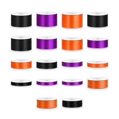 Satinbandspaket – Halloween – Stor – 18 rullar – hela paketet