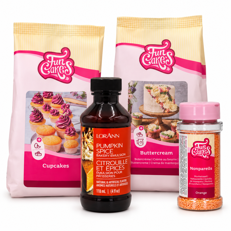 Pumpakryddad höstkaka med vaniljkräm och orange crunch