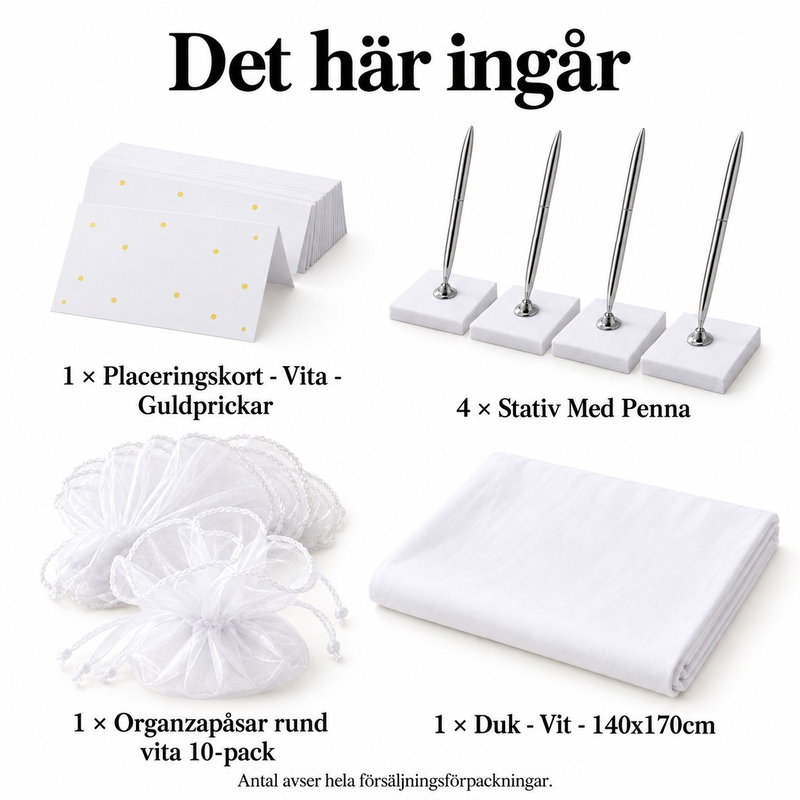 Vänskapspost för fyra – skriv tio små hälsningar att ge bort – innehåll och antal försäljningsförpackningar