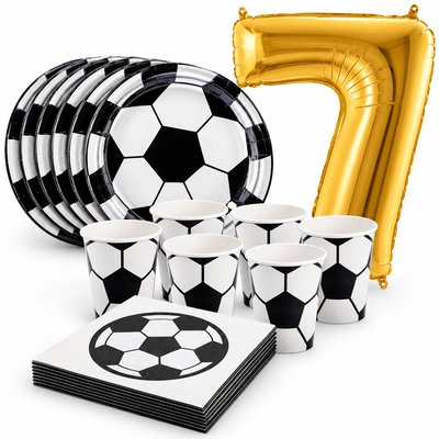 7-årskalas, Fotboll, kalaspaket, 6 gäster – samlat paketinnehåll