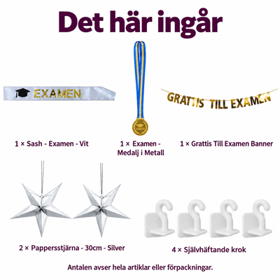 Det här ingår i Examensporträtt med medalj – en hedersplats för den nyexaminerade