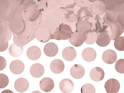 Konfetti - Cirklar - Roséguld