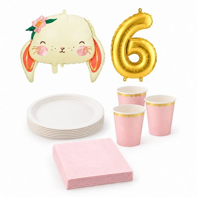 6-årskalas, Kaninkalas, kalaspaket, 6 gäster – paketets produkter