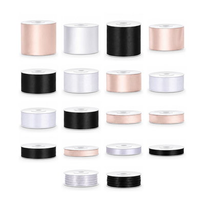 Satinbandspaket – Minimalistiskt pyssel – Stor – 18 rullar – hela paketet