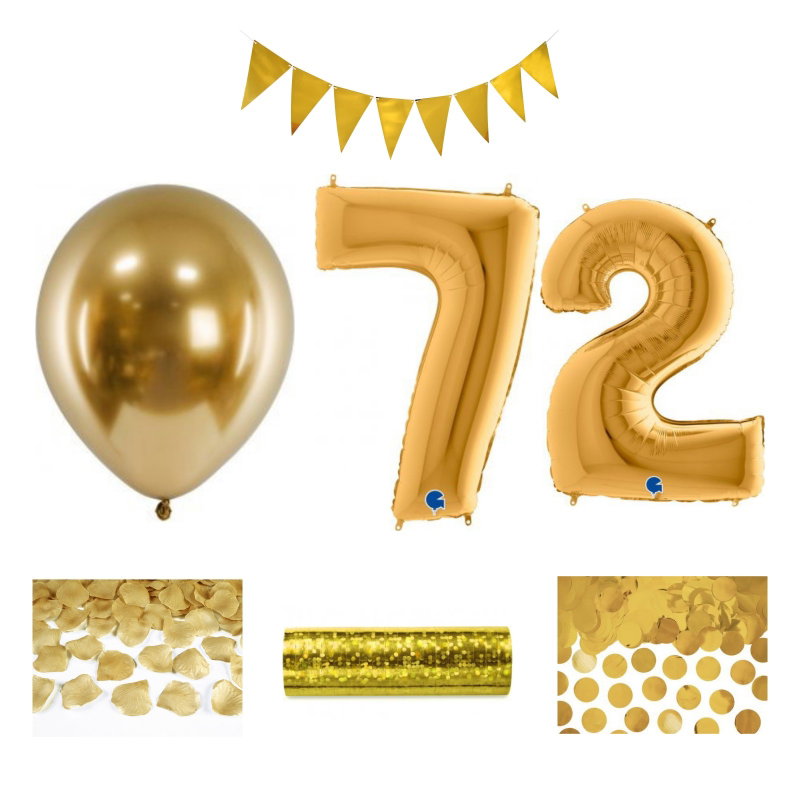 72-års festpaket, Guld, Stor – sammansatt produktbild